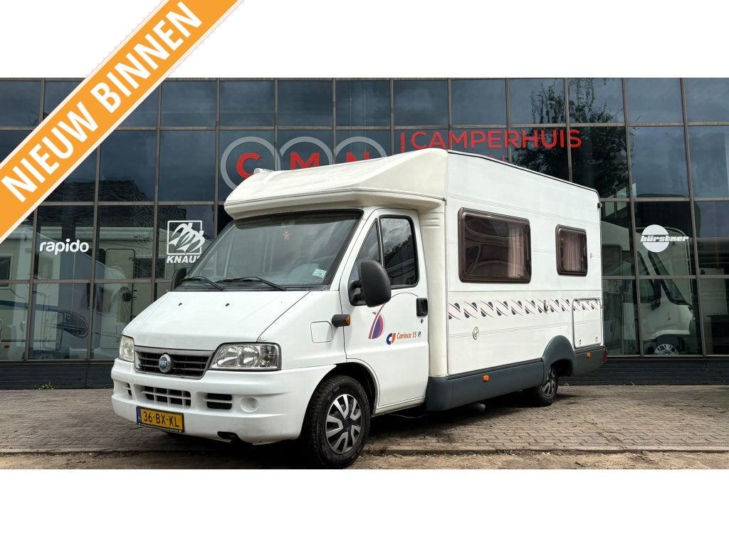 CI Carioca 15 P, Fiat ducato, Caravanes & Camping, Camping-cars, Jusqu'à 4, 6 à 7 mètres, Boîte manuelle, Réfrigérateur