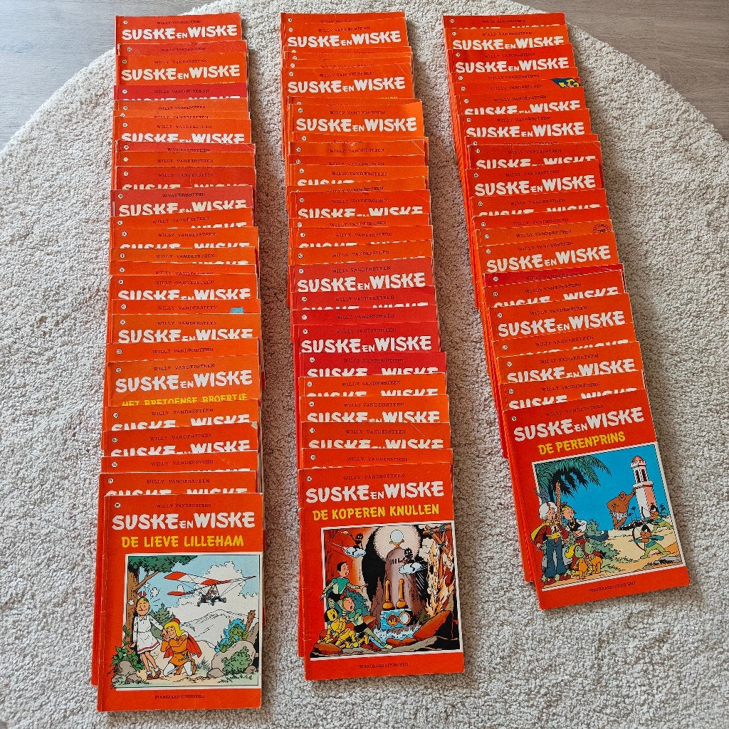 73 strips van Suske en Wiske, Boeken, Meerdere stripboeken, Ophalen, Gelezen