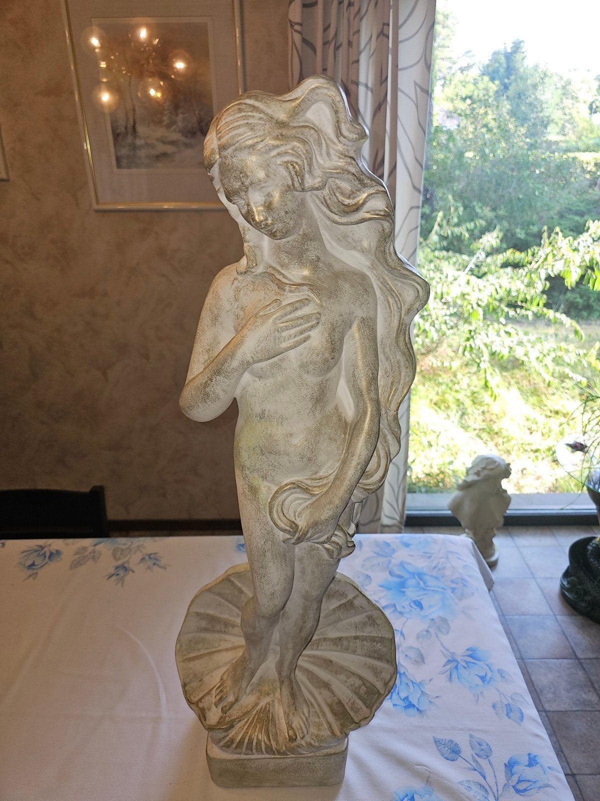 Groot klassiek Venusbeeld 90 cm – massief gips – decoratief, Enlèvement, Utilisé