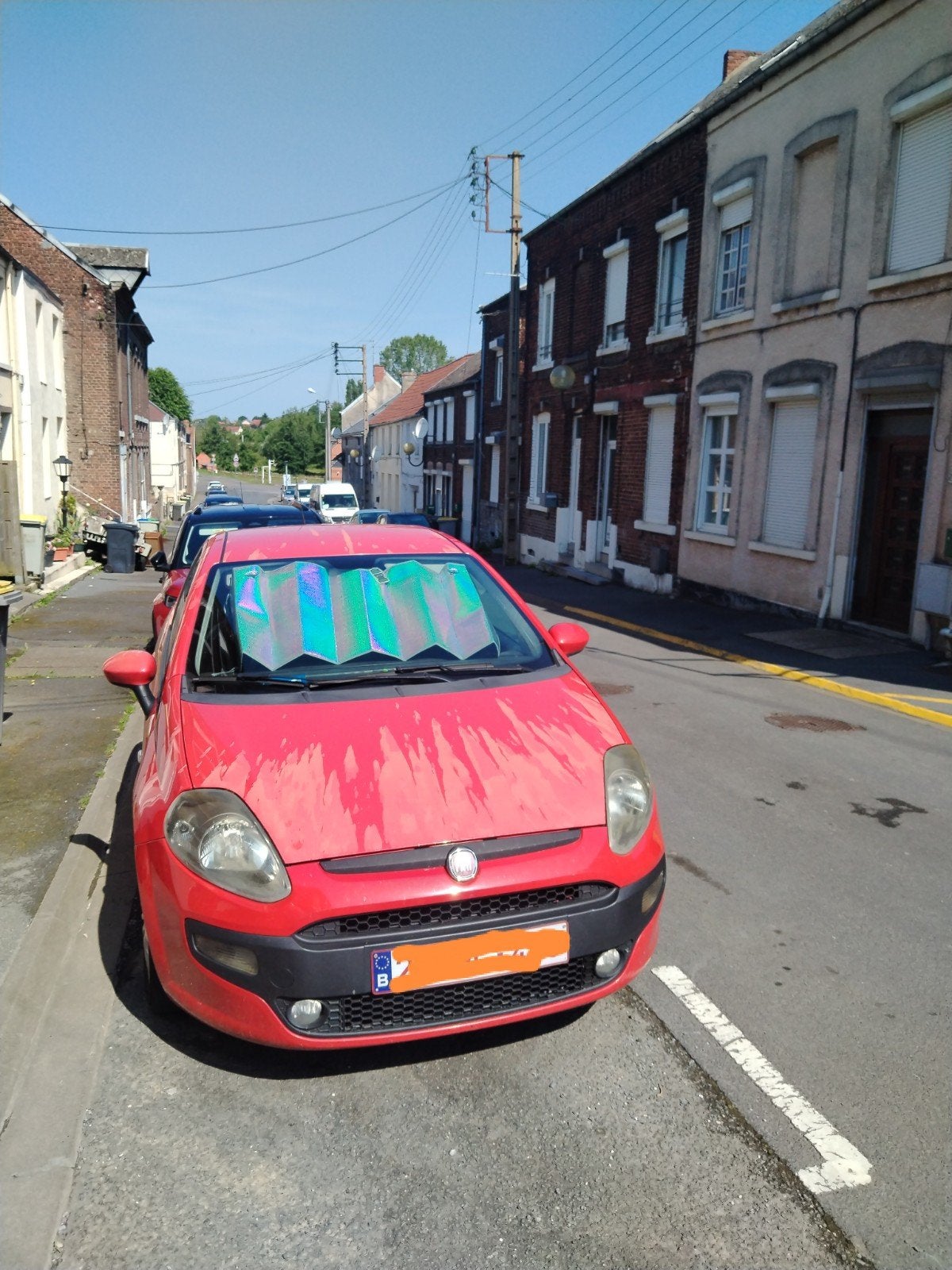 Fiat Punto evo 2010, Autos, Fiat, Particulier, Punto, ABS, Caméra de recul, Diesel, Berline, 3 portes, Boîte manuelle, Rouge, Noir