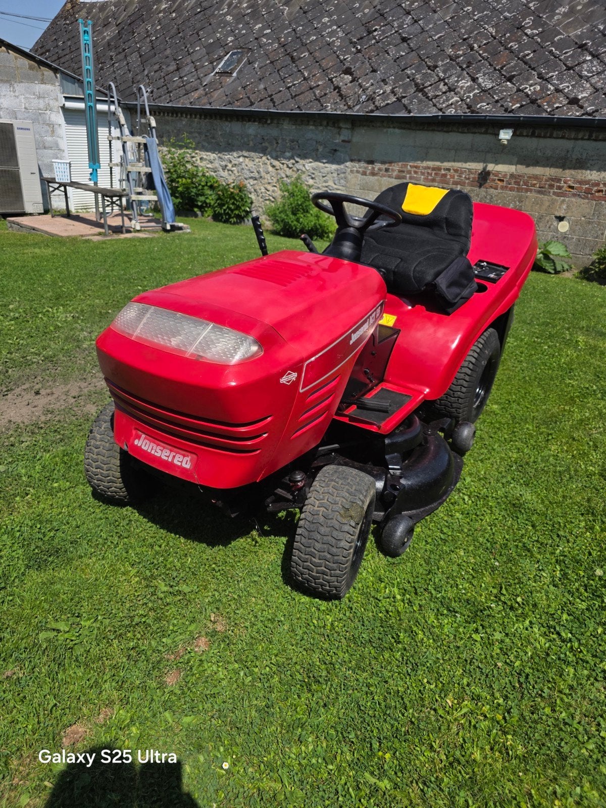Tracteur tondeuse 18cv bicylindre, Tuin en Terras, Zitmaaiers, Ophalen, Gebruikt, Wisard, Opvangbak