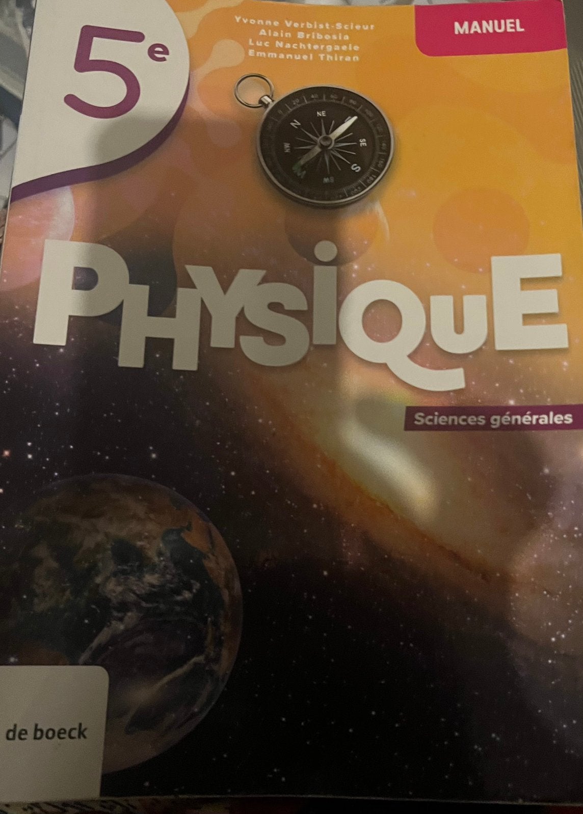 Manuel physique 5 secondaire, Livres, Enlèvement, Neuf, Secondaire, Autres matières