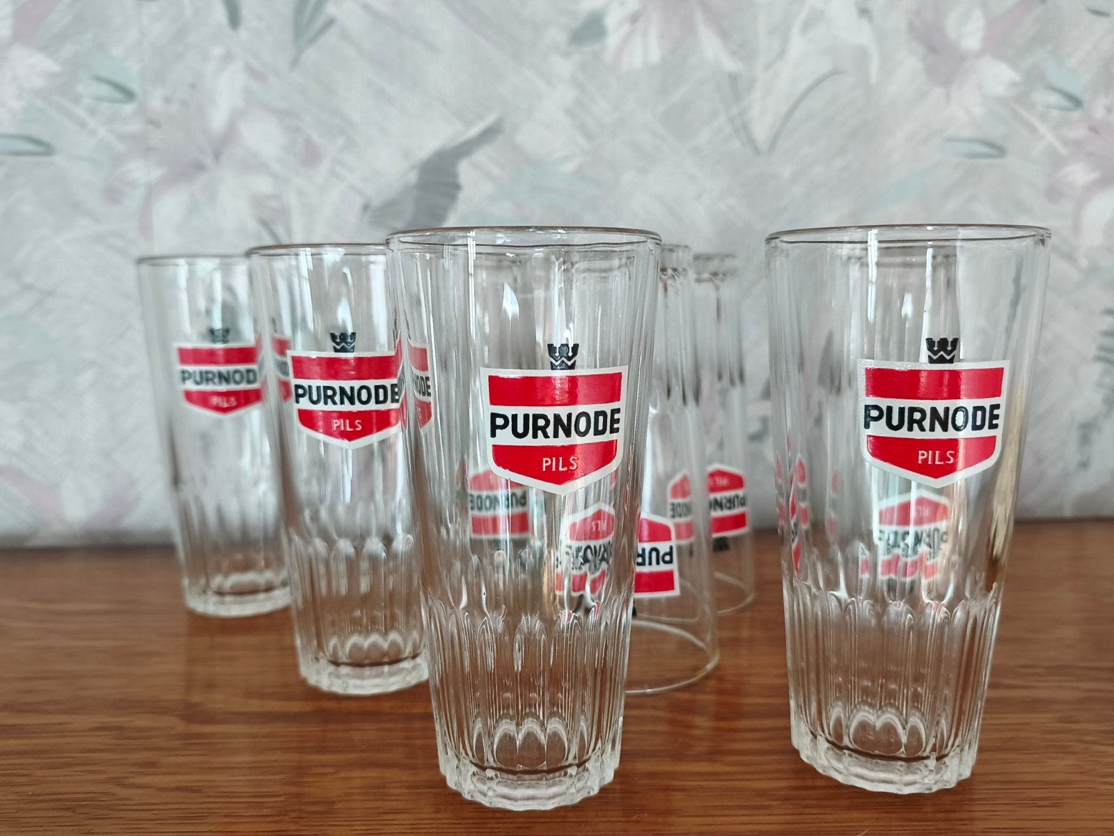 6 verres pils Purnode, Enlèvement, Verre à bière