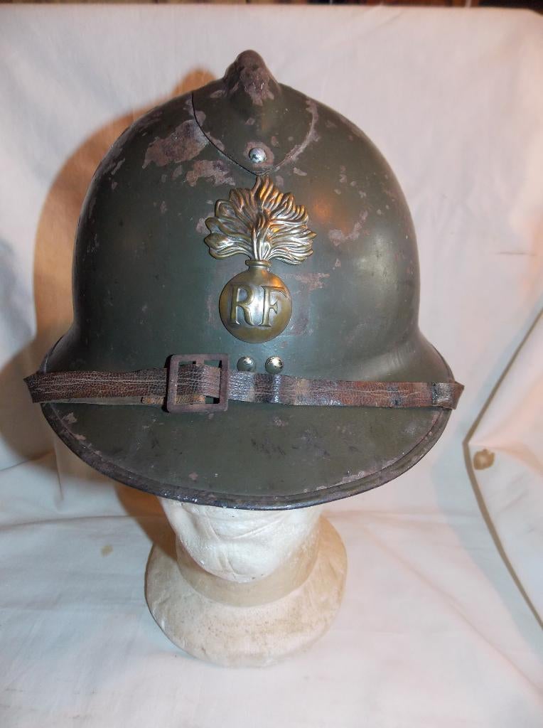 WWII Franse adrian helm, Verzamelen, Ophalen of Verzenden, Landmacht, Helm of Baret