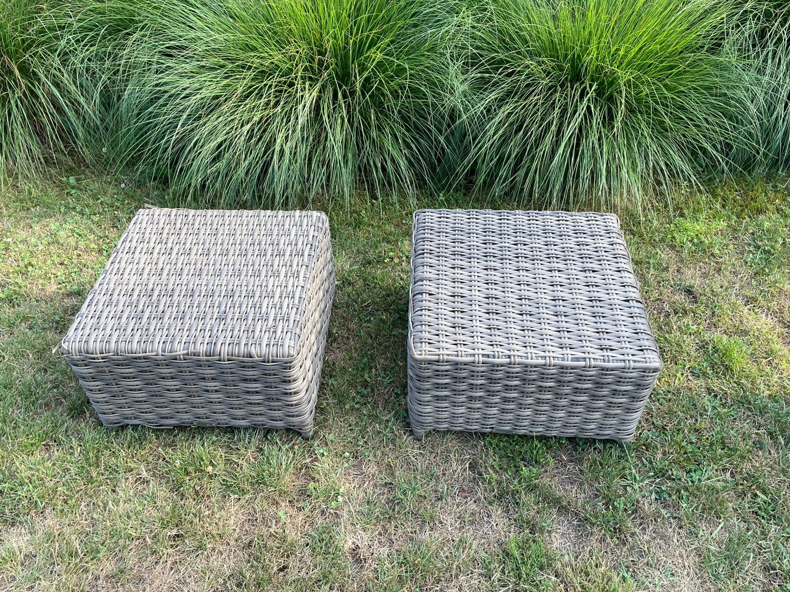 2x bijzet tafel, Tuin en Terras, Tuinsets en Loungesets, Ophalen, Gebruikt, Wicker