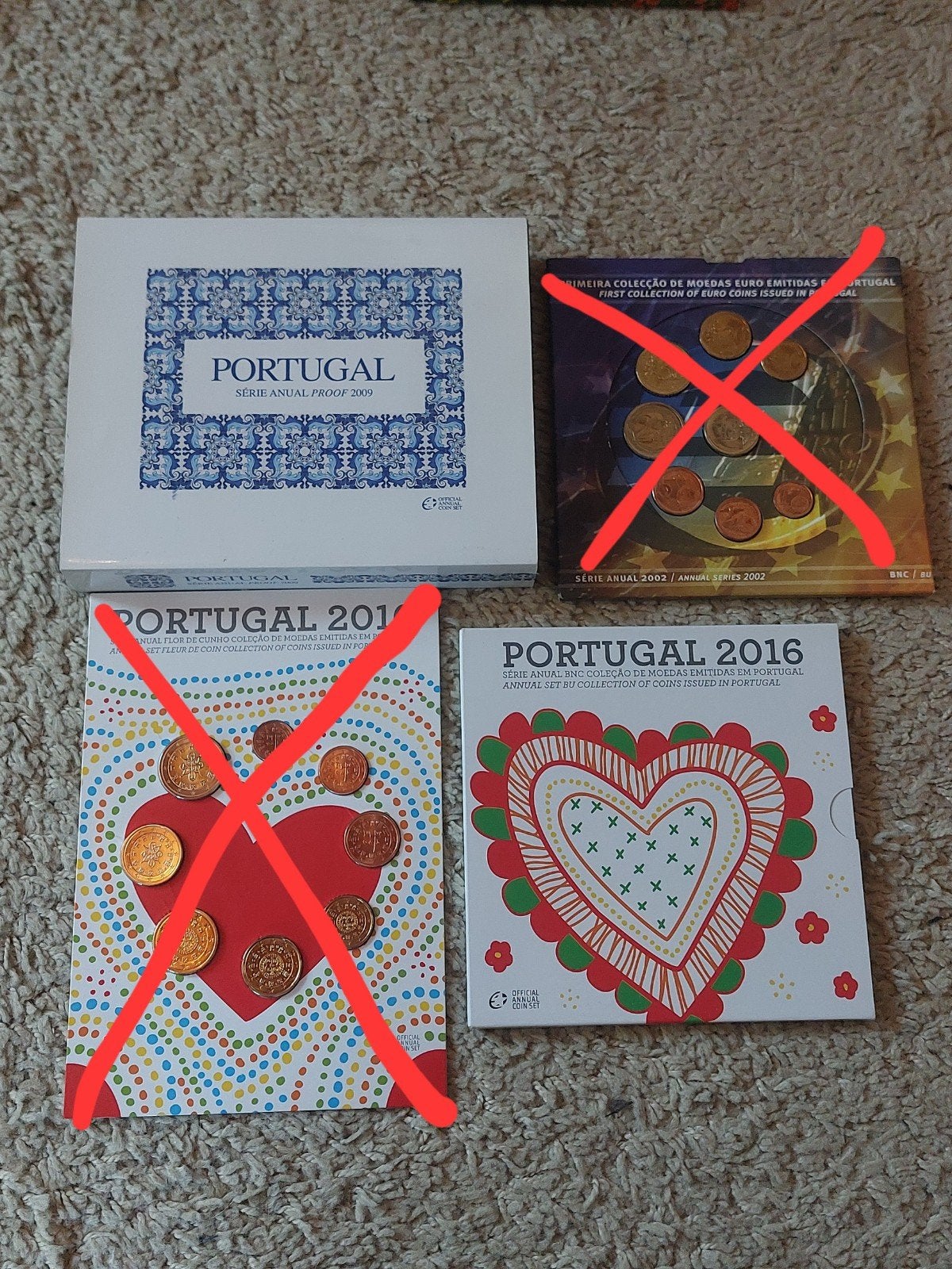 Portugal Eurosets, Ophalen of Verzenden