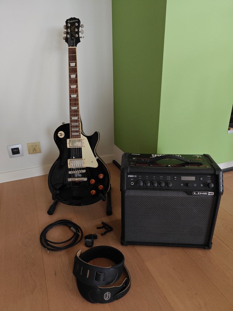 Elektrische Gitaar, Muziek en Instrumenten, Ophalen, Epiphone, Met versterker, Zo goed als nieuw
