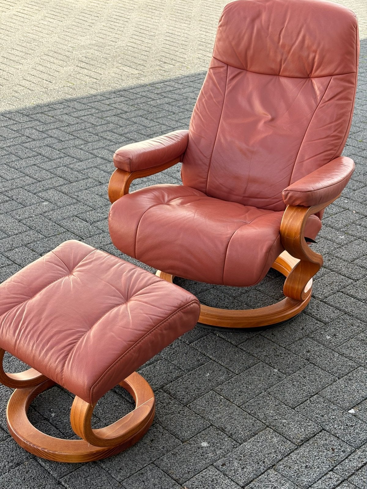 Himolla relaxzetel met voetbankje, Huis en Inrichting, Ophalen, Zo goed als nieuw