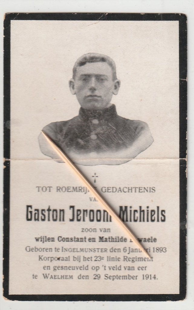 Oorlogsslachtoffer 1914-18, Ophalen of Verzenden