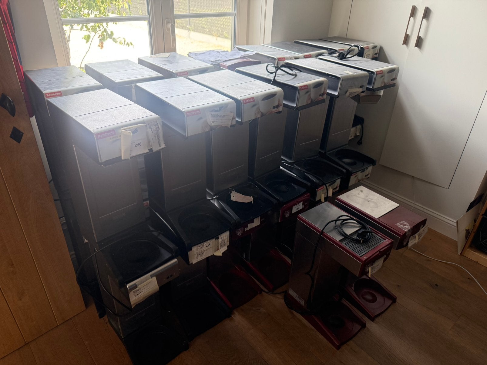 30x Koffiemachine perculator Bravilor Bonamat Rombouts, Ophalen, Zo goed als nieuw
