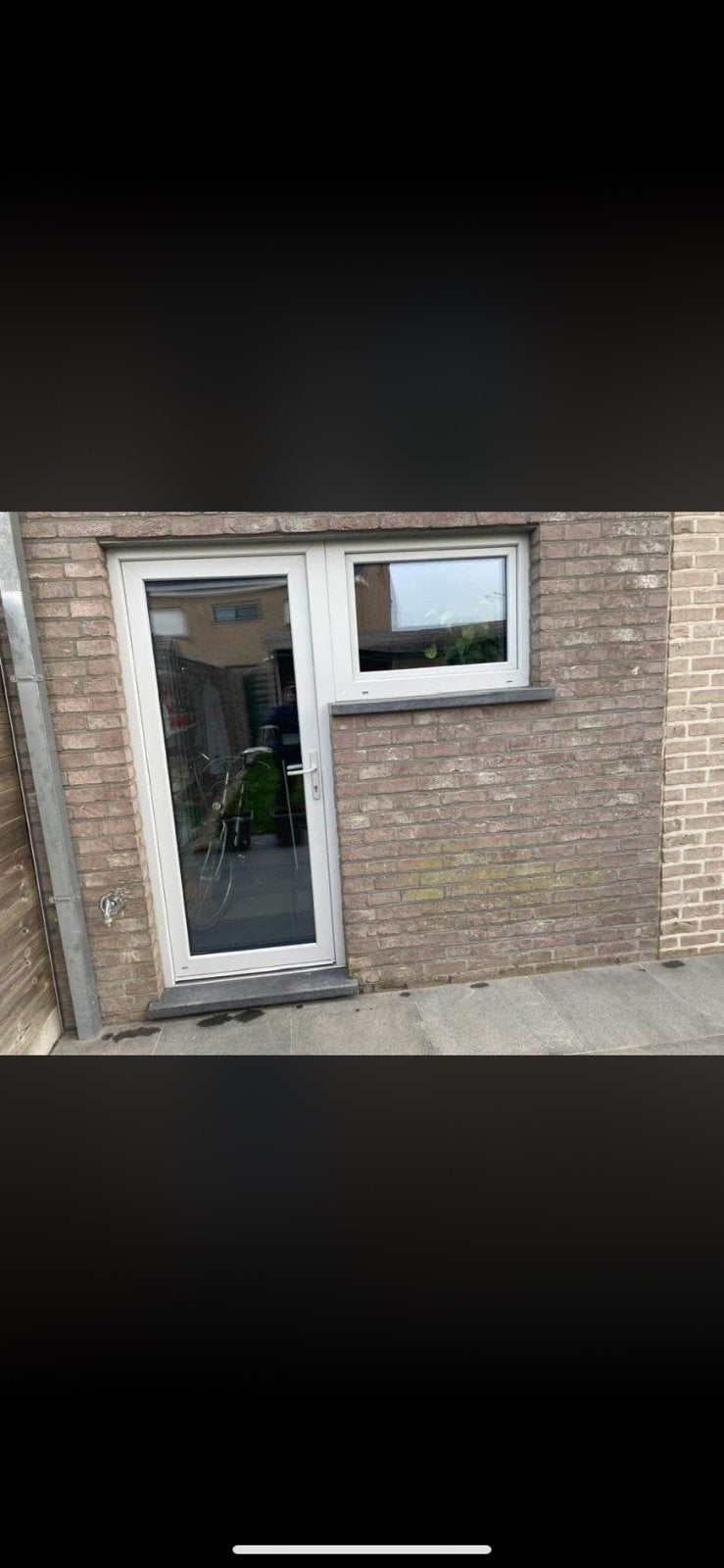 PVC achterdeur 3 dubbele beglazing, Enlèvement, Comme neuf