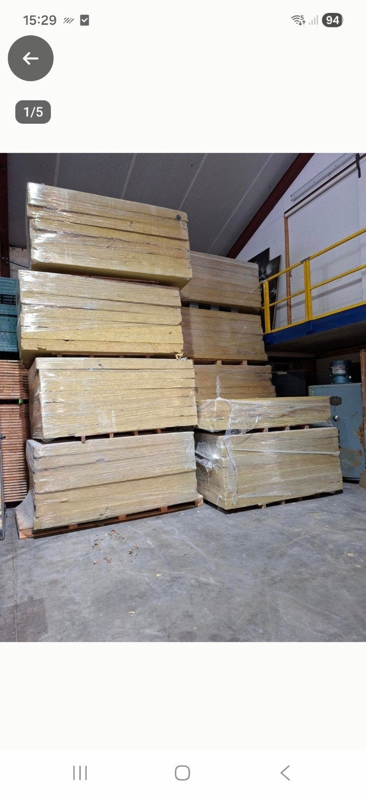 Dakisolatie isolatie rockwool 120mm nette gebruikte partij, Doe-het-zelf en Bouw, Steenwol, Zo goed als nieuw, 15 m² of meer, 8 tot 12 cm