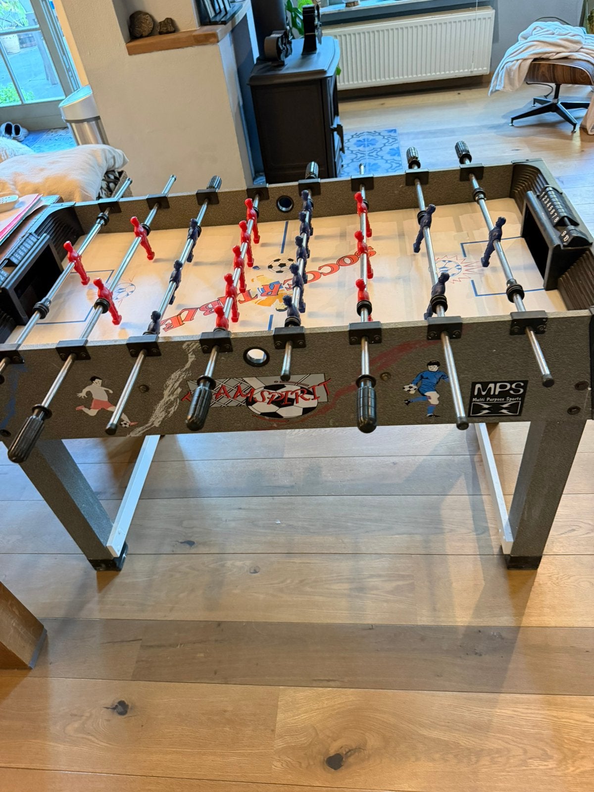 Tables de football, Enlèvement, Utilisé