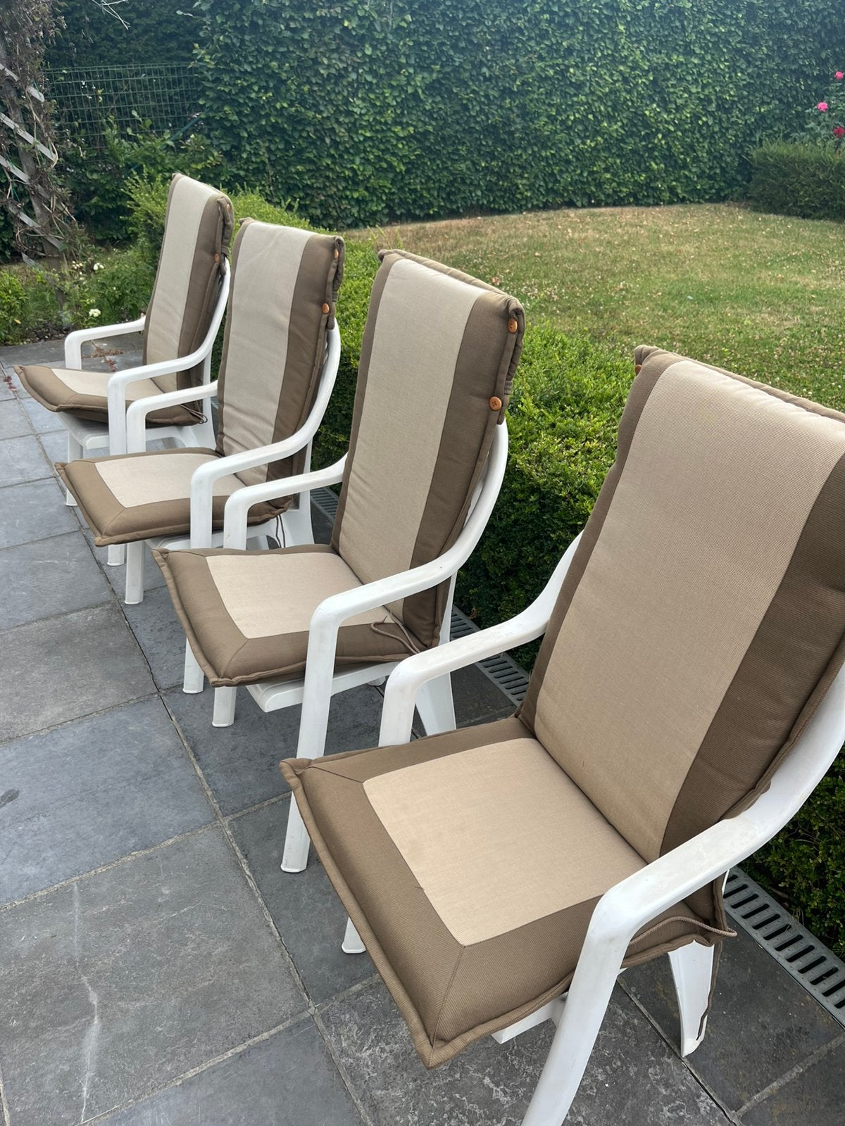 Kussens voor tuinstoelen, Jardin & Terrasse, Chaises de jardin, Enlèvement, Comme neuf, Autres matériaux, Pliant
