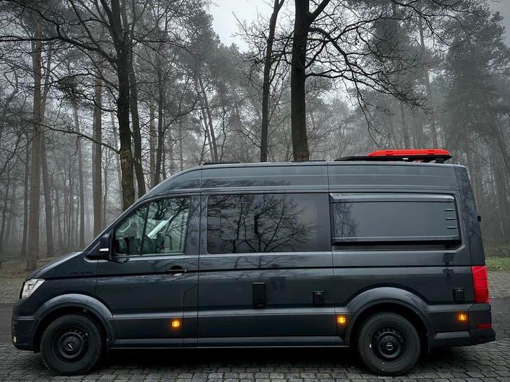 MAN TGE 3.180 camper, Auto's, Bestelwagens en Lichte vracht, Adaptive Cruise Control, MAN, Leder, Diesel