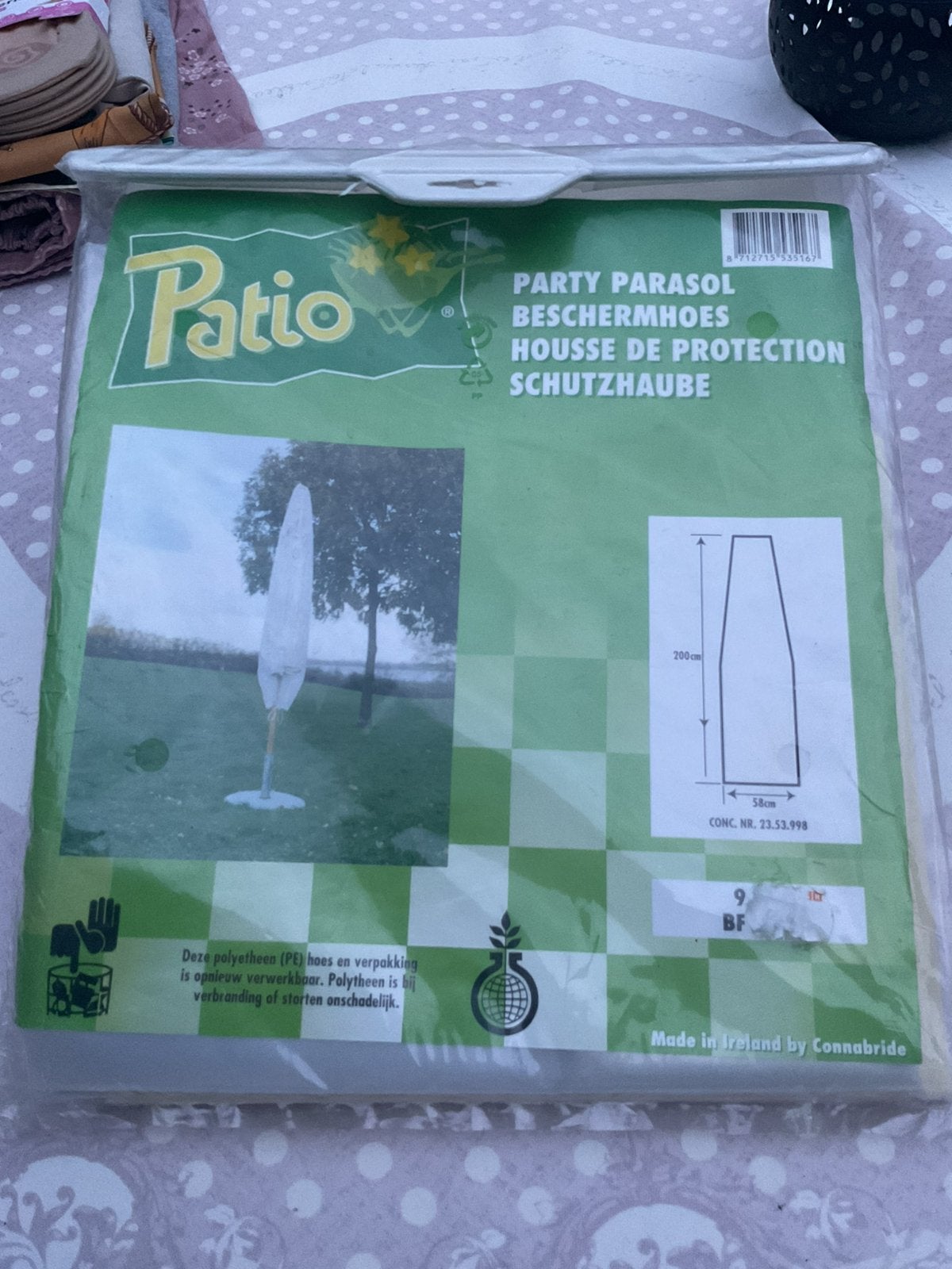Nieuwe hoes voor  tuinparasol, Ophalen of Verzenden, Nieuw, Minder dan 1 meter, Parasolhoes