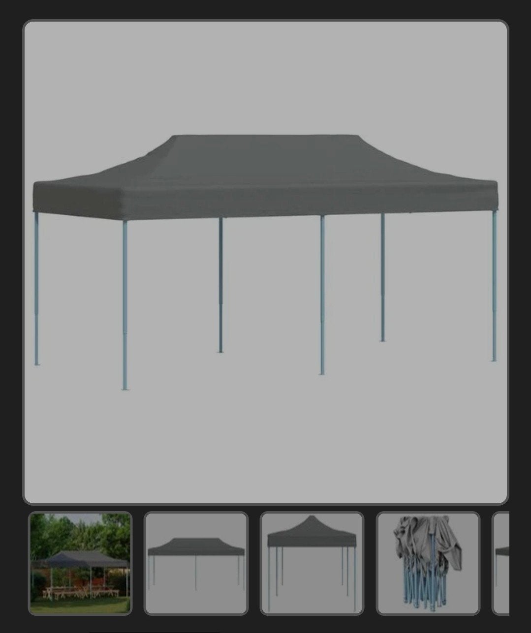 Tonnelle pliable 3x6 neuve, Jardin & Terrasse, Enlèvement, Pliable