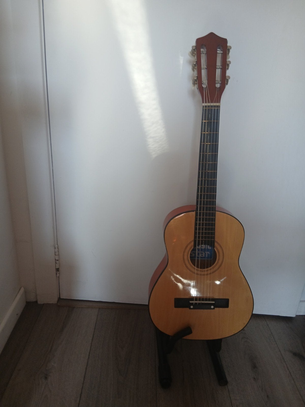 Véritable guitare d apprentissage 1/2 bicolore, Musique & Instruments, Enlèvement ou Envoi