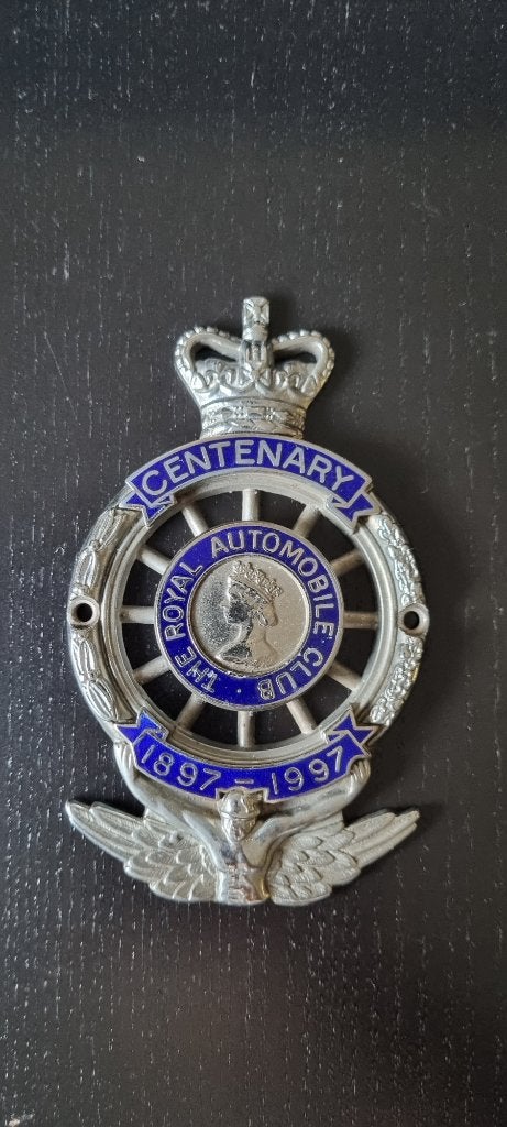 Emblème automobile du centenaire du RAC, Enlèvement ou Envoi, Utilisé