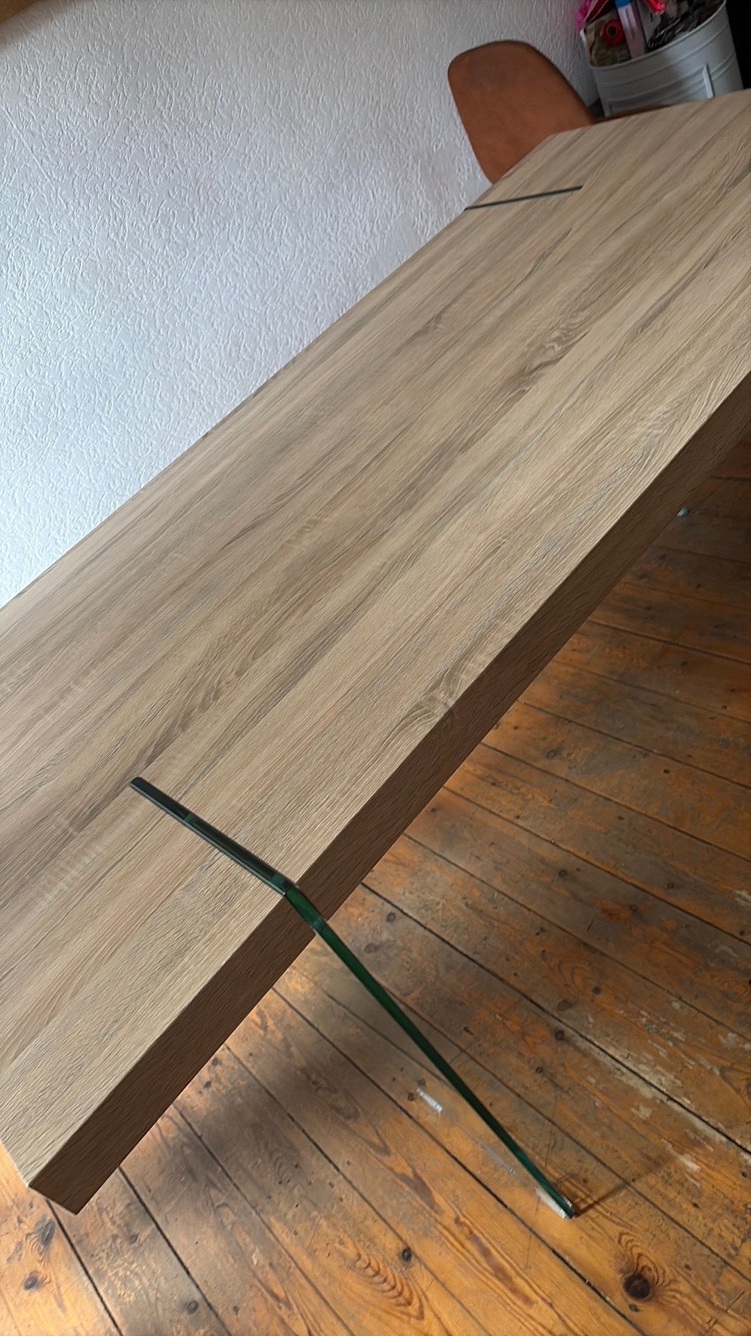 Table a manger, Maison & Meubles, 150 à 200 cm, Cinq personnes ou plus, Verre, Enlèvement