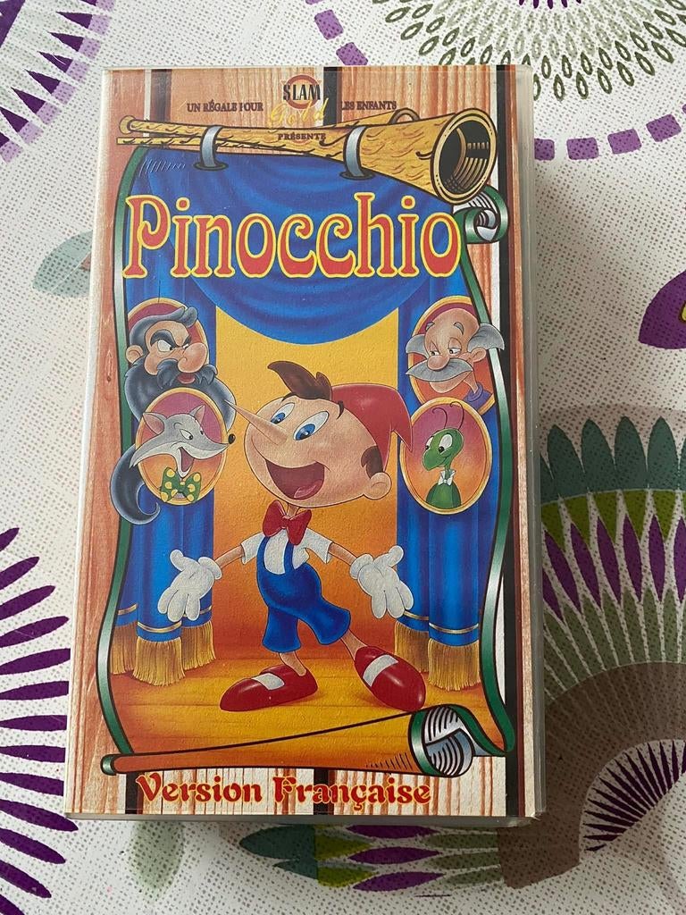 Pinocchio - K7 cassette vidéo VHS, Cd's en Dvd's, Ophalen of Verzenden, Zo goed als nieuw