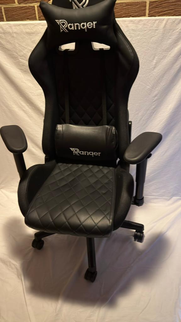 Ranqer RGB Gaming Bureau Stoel! RGB Lampen Helaas Kapot!, Comme neuf, Chaise de bureau de gaming, Enlèvement, Chaise de bureau