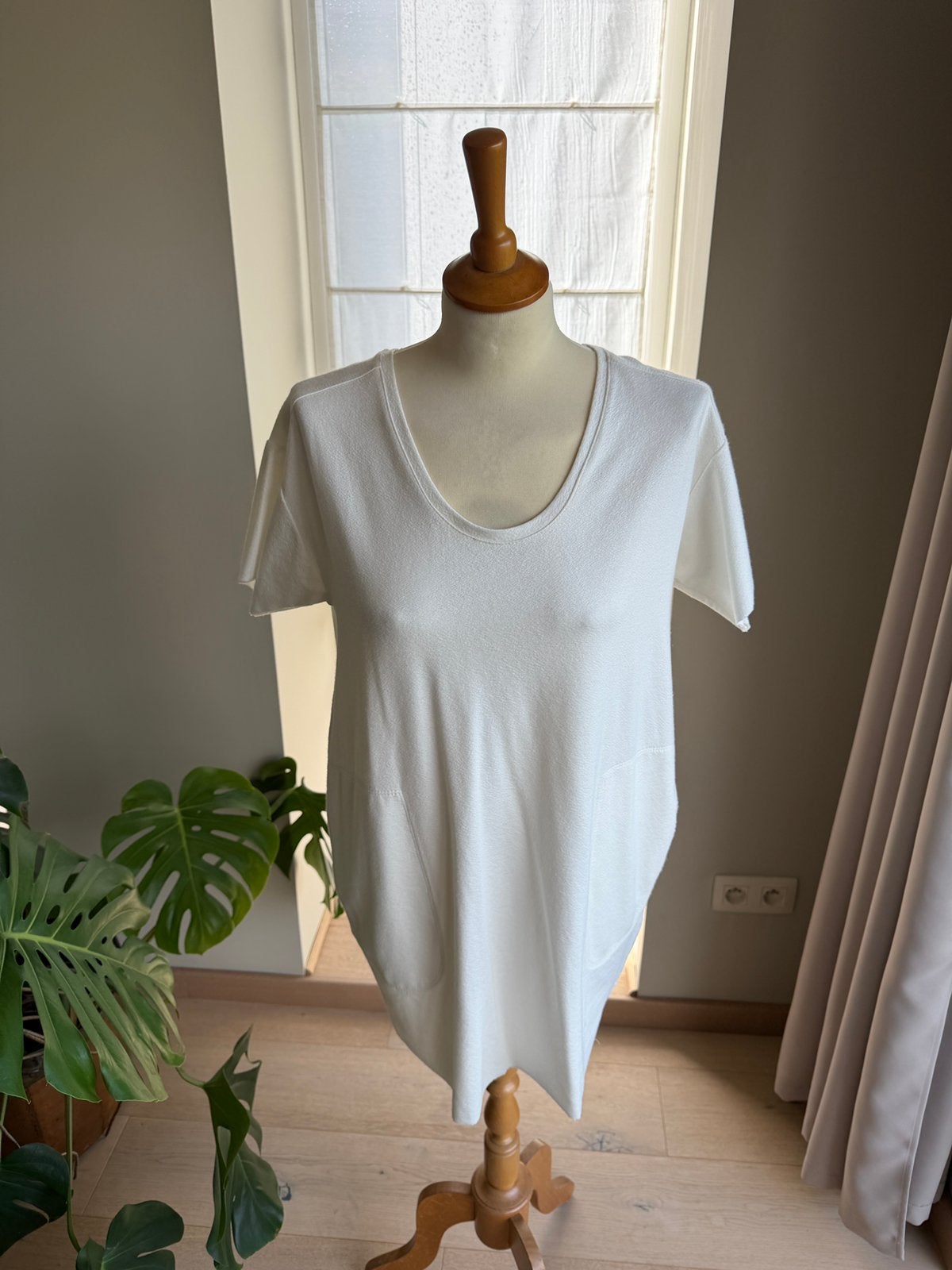 Kleedje Zara - M, Kleding | Dames, Jurken, Ophalen of Verzenden, Gedragen, Maat 38/40 (M), Wit