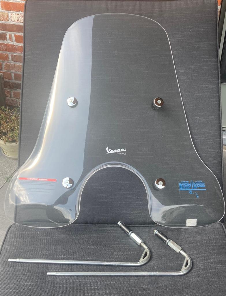 Windscherm Vespa GTS hoog (Origineel), Fietsen en Brommers, Scooters | Vespa, Ophalen, Zo goed als nieuw