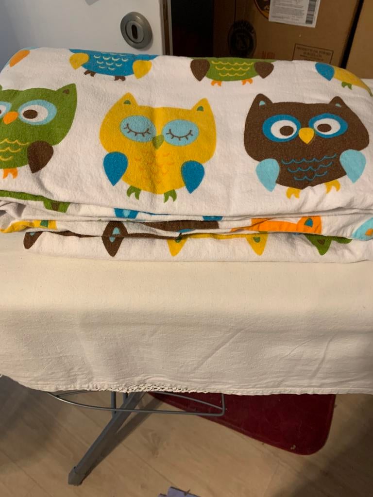 Housse de couette molleton lit 1 personne, Enlèvement ou Envoi, Comme neuf