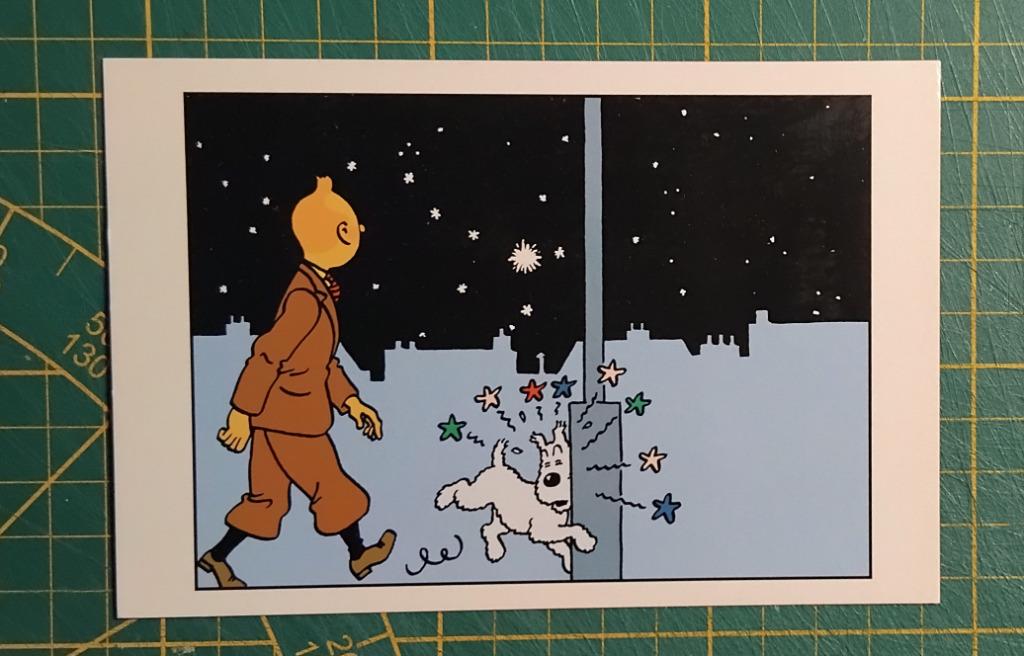 Carte postale : Hergé : Tintin/Kuifje, Ophalen of Verzenden