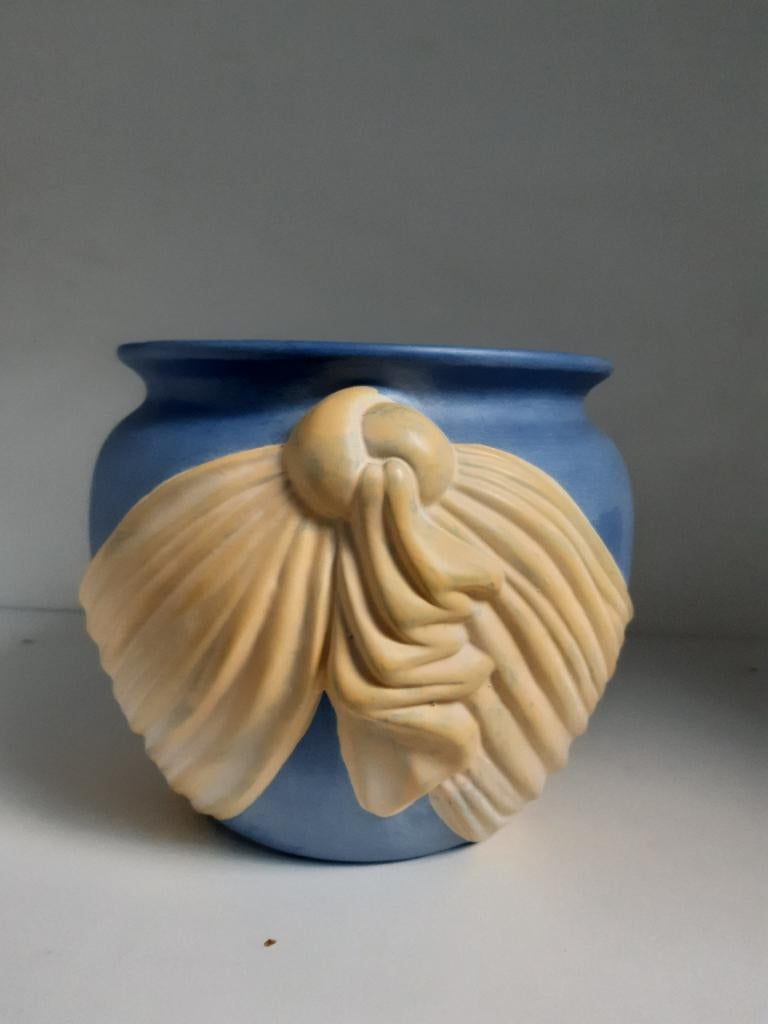 Bloempot, Ophalen, Gebruikt, Rond, Steen of Aardewerk