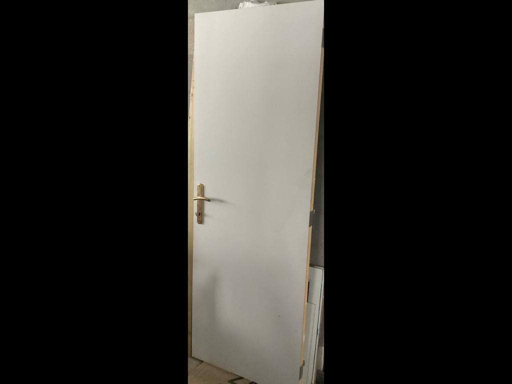 Nieuwe witte binnendeur, Doe-het-zelf en Bouw, Deuren en Vliegenramen, Ophalen, Minder dan 80 cm, Binnendeur, Zo goed als nieuw