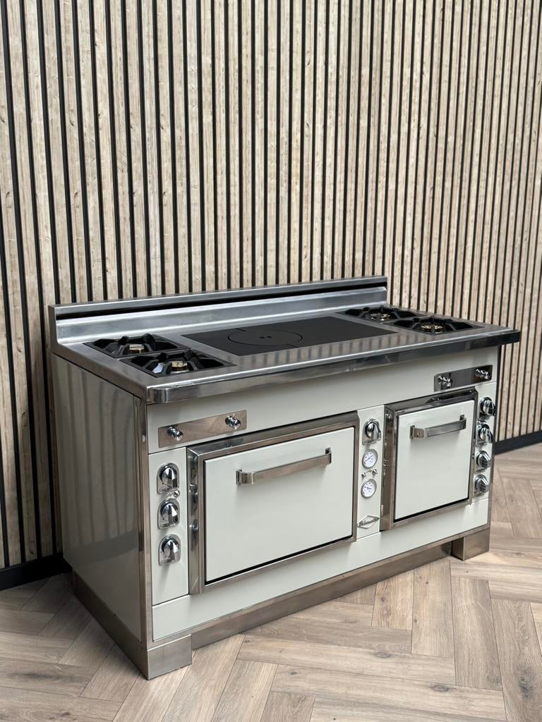 Poêle E-Caumartin de luxe 150cm + gaz + air chaud, Enlèvement ou Envoi, Comme neuf, Gril, Gaz