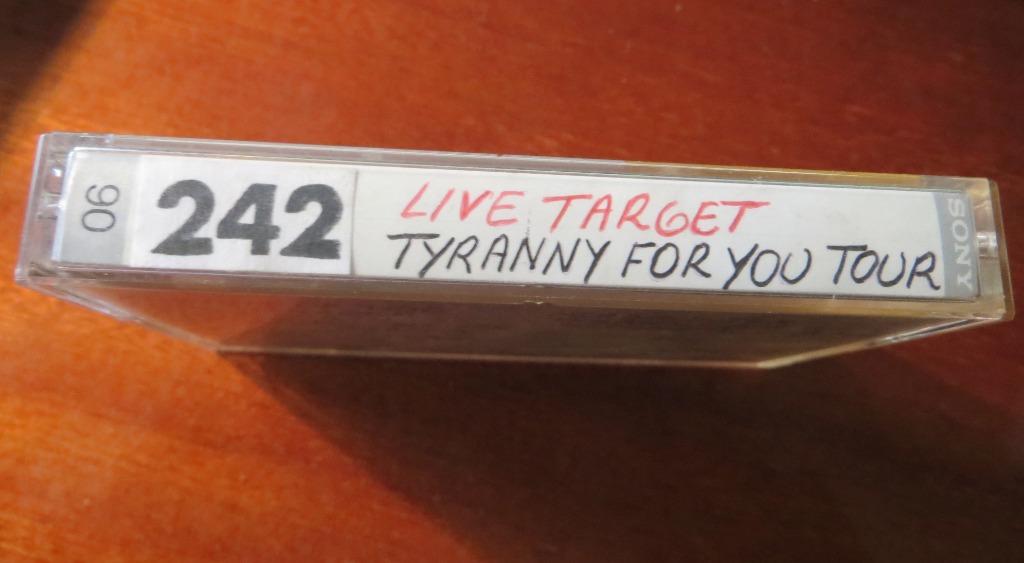 FRONT 242 - LIVE TARGET - TYRANNY FOR YOU TOUR 1991, CD & DVD, Pré-enregistrées, Autres genres, Utilisé, 1 cassette audio