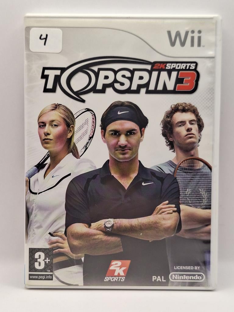 Top Spin 3 Wii, Overflocomputers, Gebruikt, Ophalen of Verzenden, Sport
