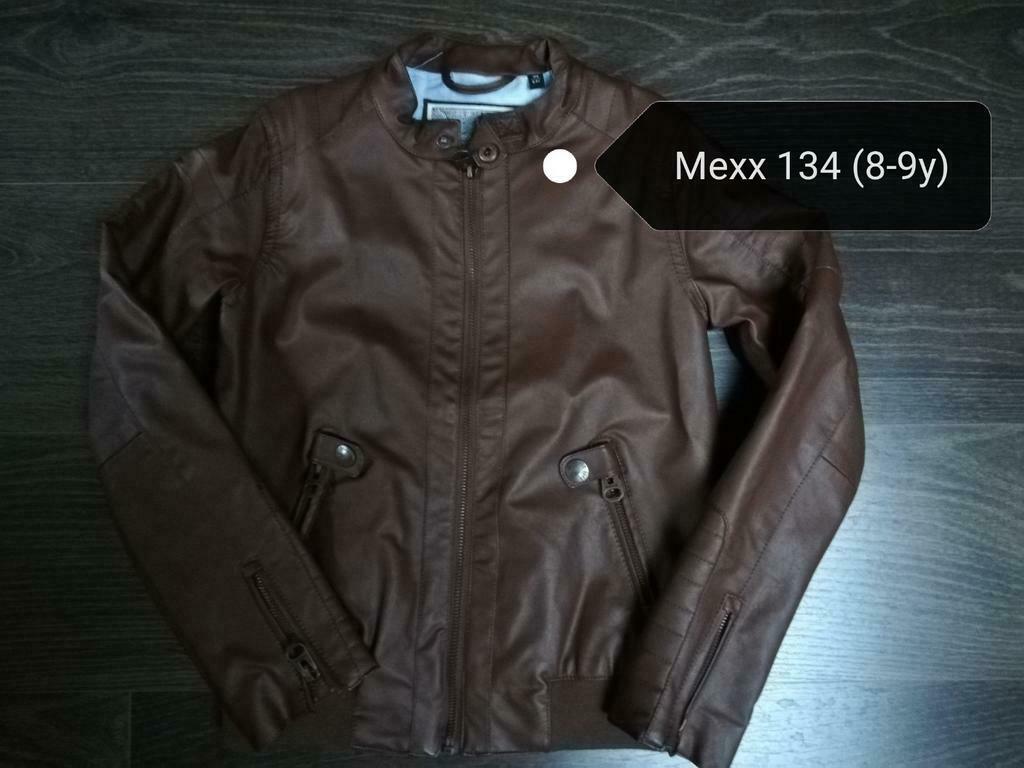 Jas leder Mexx maat 134, Kinderen en Baby's, Ophalen of Verzenden, Zo goed als nieuw, Jas