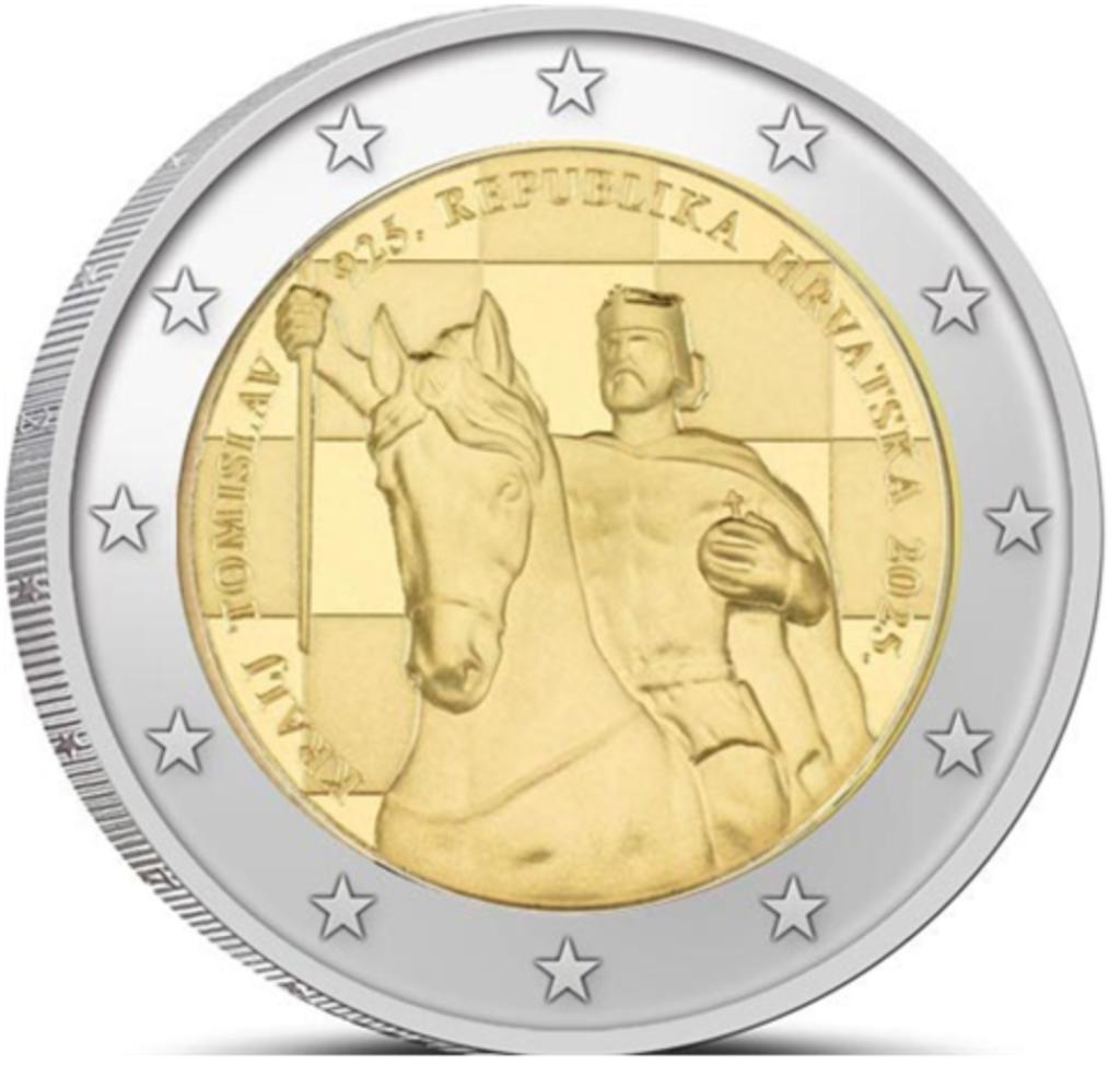 2 euro Kroatië 2025 1100 jaar Koninkrijk Kroatië, Postzegels en Munten, Ophalen of Verzenden, 2 euro