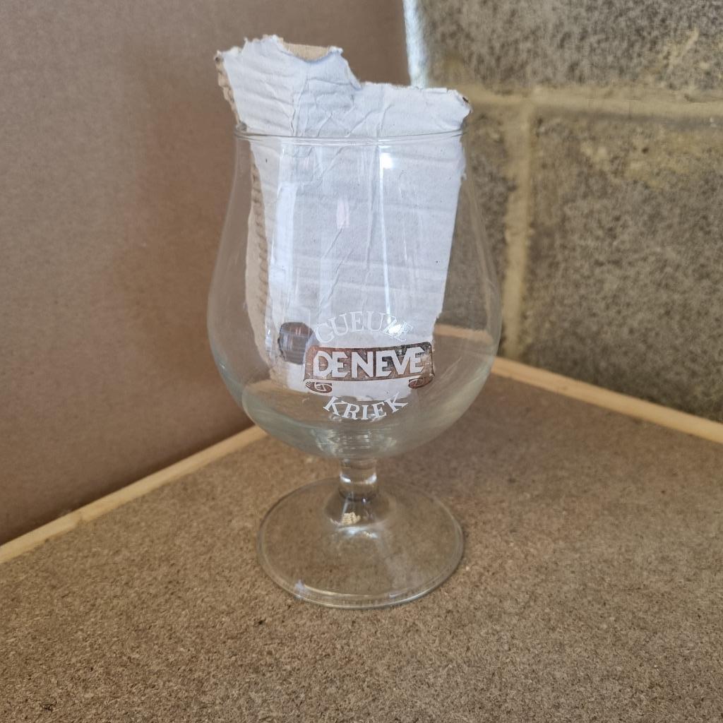 Verre Gueuze De Neve Kriek, Verzamelen, Ophalen of Verzenden, Gebruikt, Glas of Glazen, Overige merken