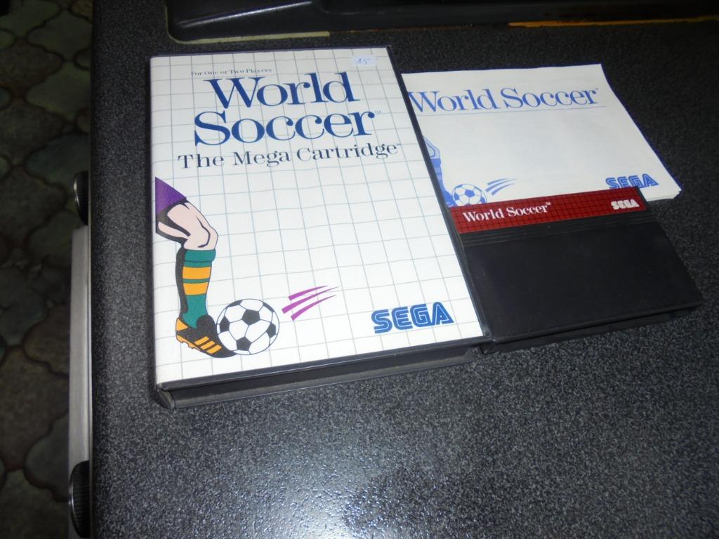 Sega Master System World Soccer (orig-compleet), Enlèvement ou Envoi, 2 joueurs, Utilisé, Sport