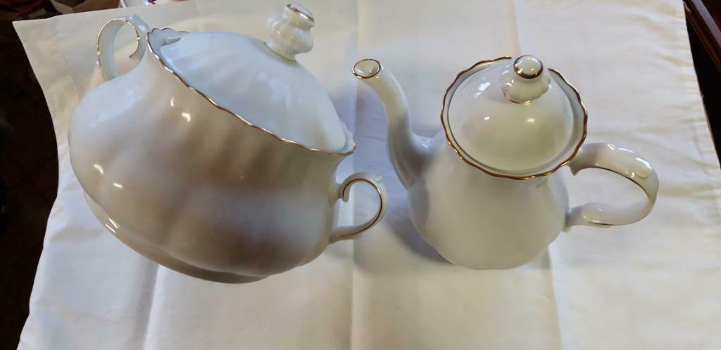 Théière et soupière en porcelaine  bavaria, Antiquités & Art, Enlèvement ou Envoi