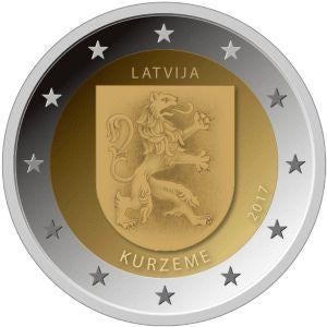 Kurzeme letton 2017, Timbres & Monnaies, Enlèvement ou Envoi, Portugal, 2 euros, Monnaie en vrac