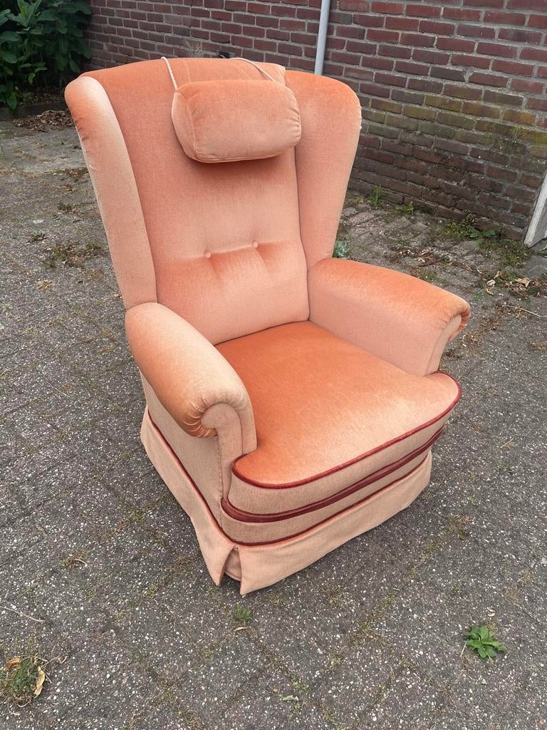 Roze zetel zetel fauteuils vintage barok, Huis en Inrichting, Ophalen