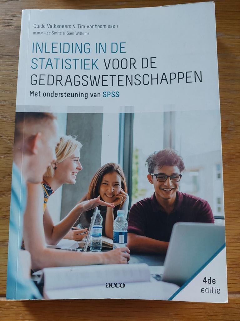 Inleiding in de statistiek voor de gedragswetenschappen, Enlèvement, Comme neuf, Tim Vanhoomissen; Guido Valkeneers
