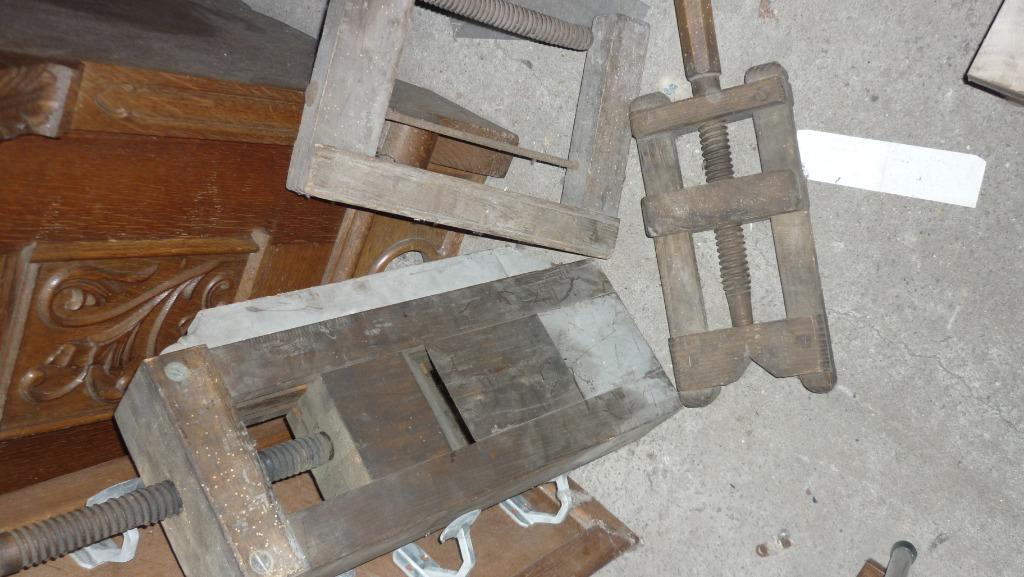 3 OUDE HOUTEN SPANVIJZEN, Ophalen