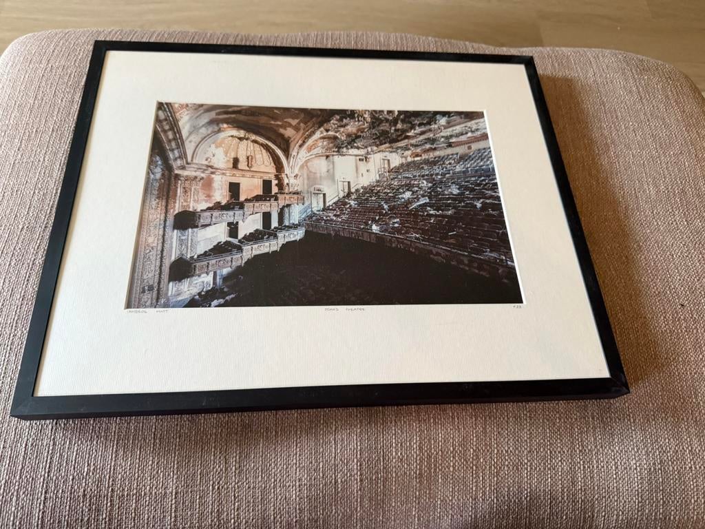 Photographie d’art – “Adams Theatre », Antiquités & Art, Art | Dessins & Photographie, Enlèvement ou Envoi