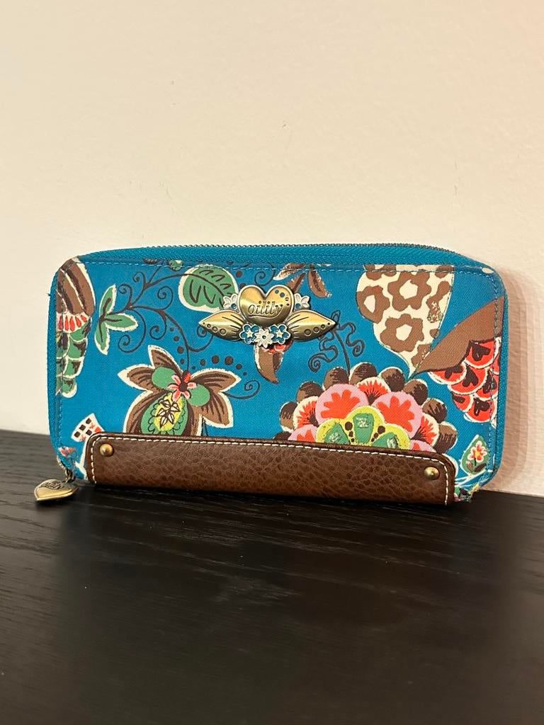 Blauwe portemonnee van Oilily, Handtassen en Accessoires, Portemonnees, Ophalen, Zo goed als nieuw, Oilily