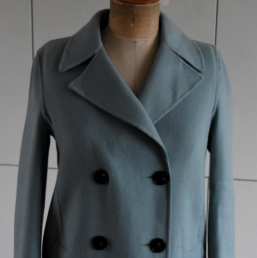 Zara wollen jas turquoise, Overige kleuren, Ophalen of Verzenden, Zo goed als nieuw, Maat 36 (S)