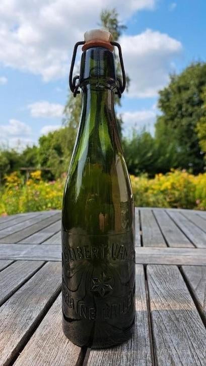 A. Glibert bierfles - Van Ham Braine L'Alleud, Verzamelen, Biermerken, Ophalen of Verzenden, Zo goed als nieuw