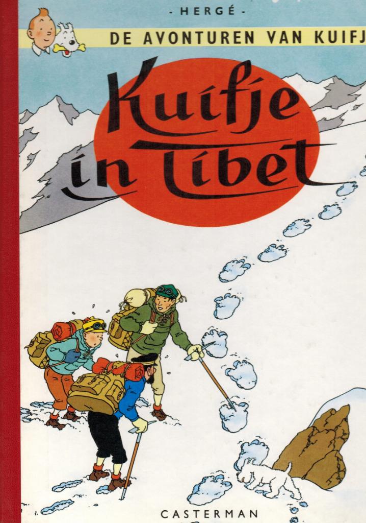 Kuifje in Tibet, linnen rug  Hergé, Eén stripboek, Nieuw, Ophalen of Verzenden, Herge