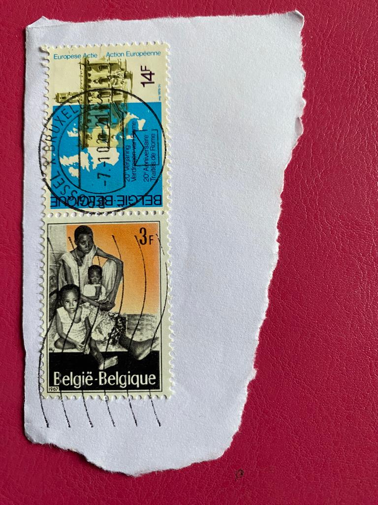 Belgische postzegel 14F Verdragen van Rome 1978 en 3F 1967, Postzegels en Munten, Postzegels | Europa | België, Verzenden, Europa